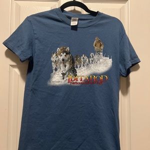 Iditarod trail tee Alaska Unisex Adult small Husky Sled Dog